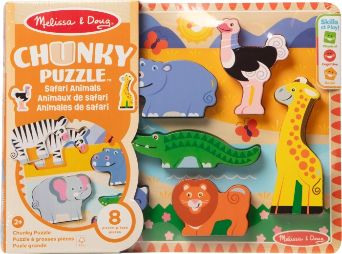 Puidust chunky pusle „safari” MELISSA & DOUG
