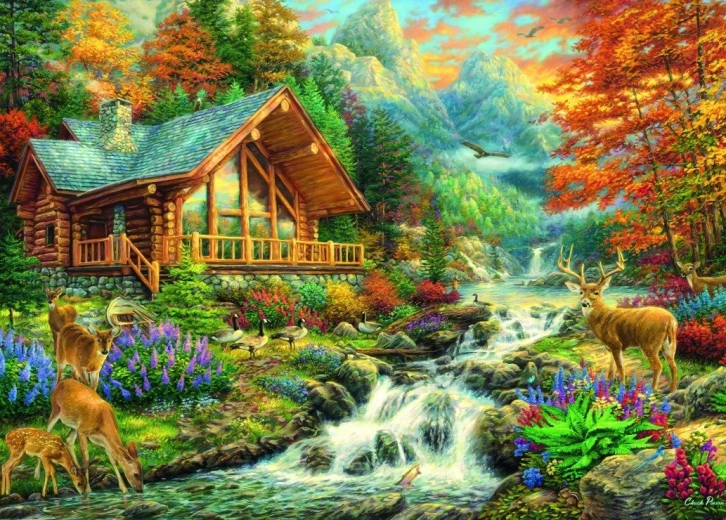 Bluebird puzzle Alpine Serenity 500 pieces