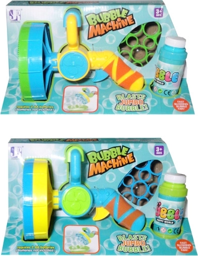 Battery-powered bubble maker