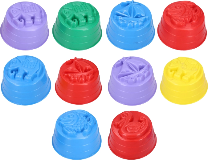 Large plastic sand mold 15 × 8 cm