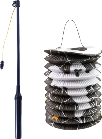 Halloweeni paberist latern helendava pulgaga