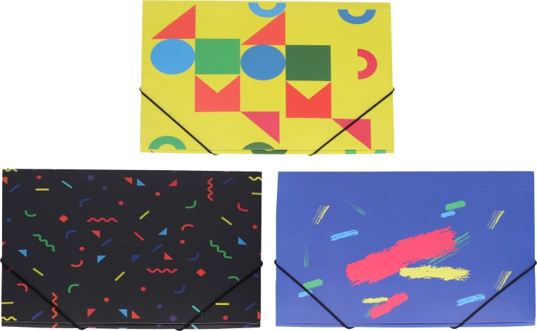 Kummipaelaga mapp 31,4 × 23,5 cm – värvide valik
