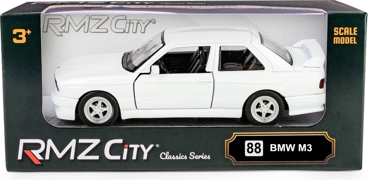 RMZ City BMW M3 E30 1:32 valge metallist automudel