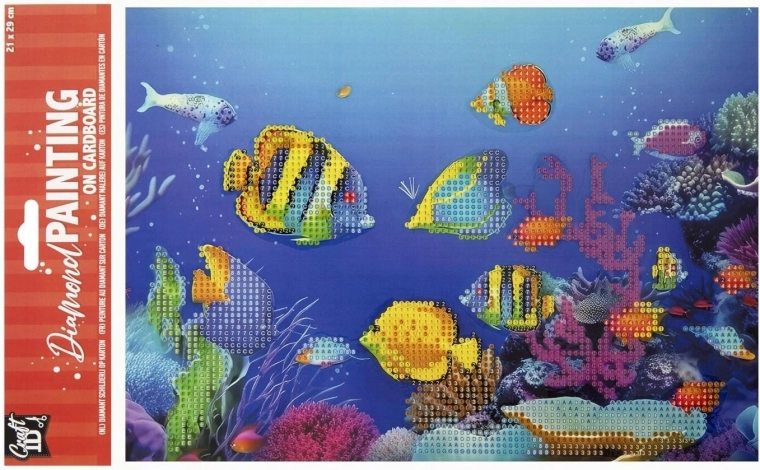 Teemandimaalimine alusel Kalakesed 29 × 21 cm