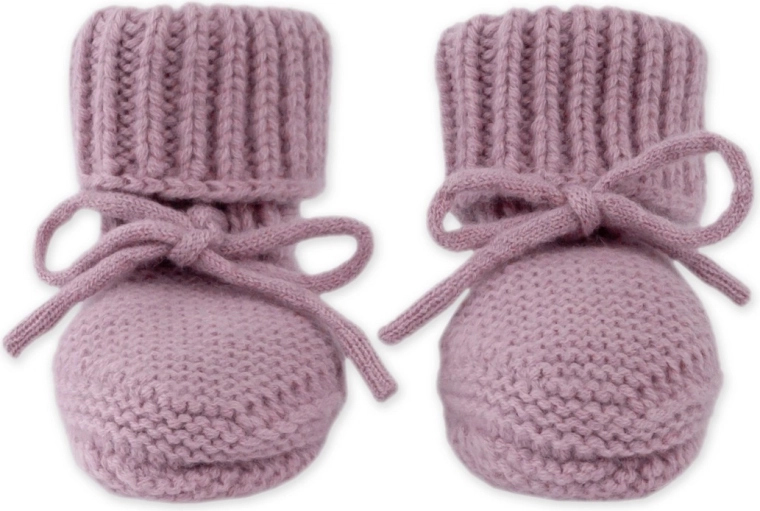 Lodger merino slippers mauve (6–12 months)