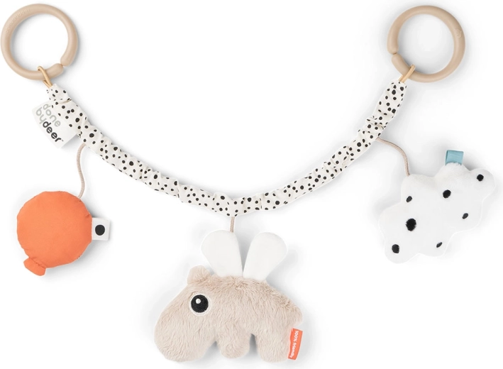 Done by Deer Happy Clouds Stroller Toy, Sand