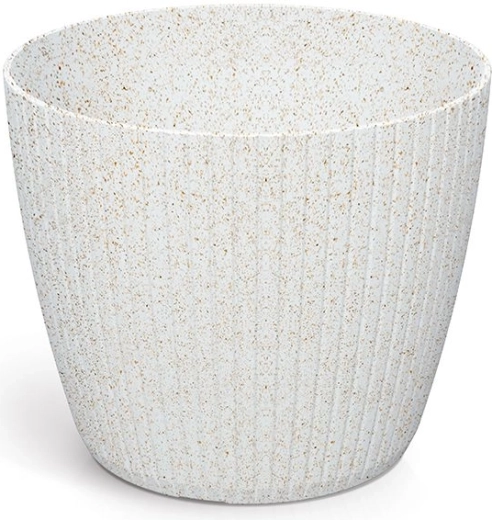 Lamia Eco Wood lillepott 15,8 cm, valge