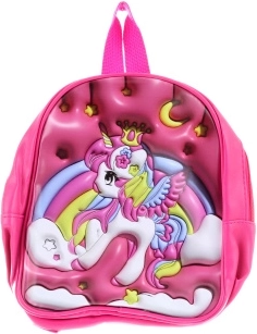 Kids' Backpack with Unicorn – Pink 3D Design