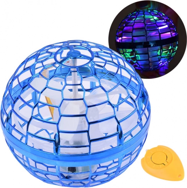 Lendav UFO-kera LED-valguse ja käega juhtimisega – Sinine