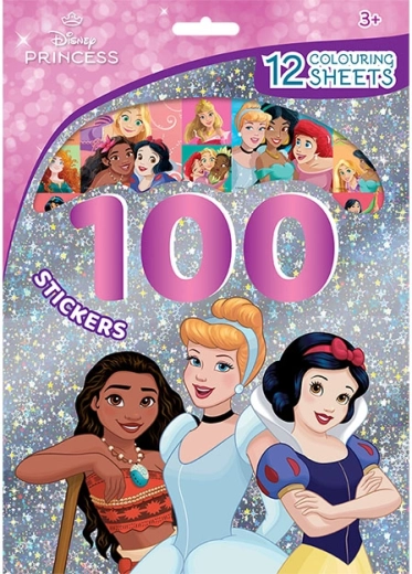 Disney Princesses – 100 Stickers and Coloring Pages