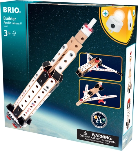 BRIO Builder NASA Apollo Saturn V – rocket and creative set