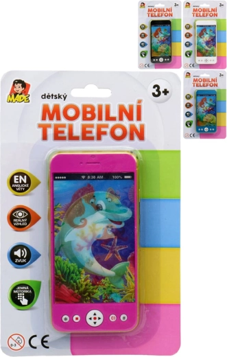 Laste „puuteekraaniga“ mobiiltelefon heliga inglise keeles 14 cm – 1 tk