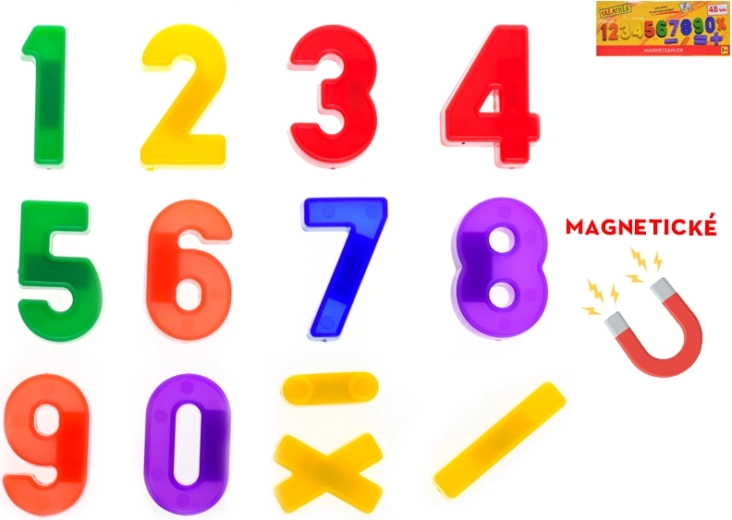 Magnetnumbrite komplekt 48 tk