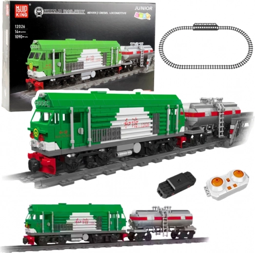 RC Train Building Kit with Tank Car, 1090 pieces