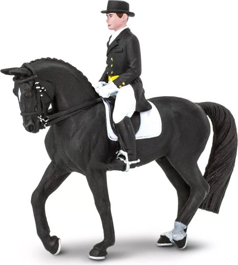 Safari Ltd. holsteini hobuse figuur ratsanikuga