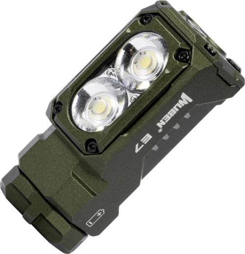 Wuben E7 pealamp 6500K, roheline