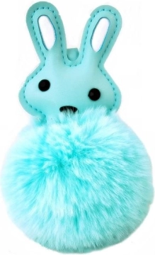 Hanging Rabbit Decoration with Pom-Pom (12 × 8 cm)
