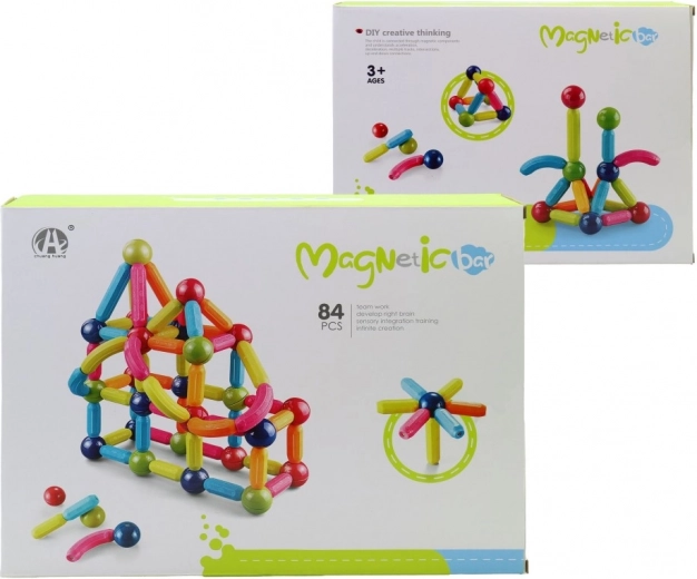 Magnetic building set for children