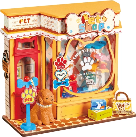 RoboTime 3D puidust kokkupandav miniatuurne majake Zverimex
