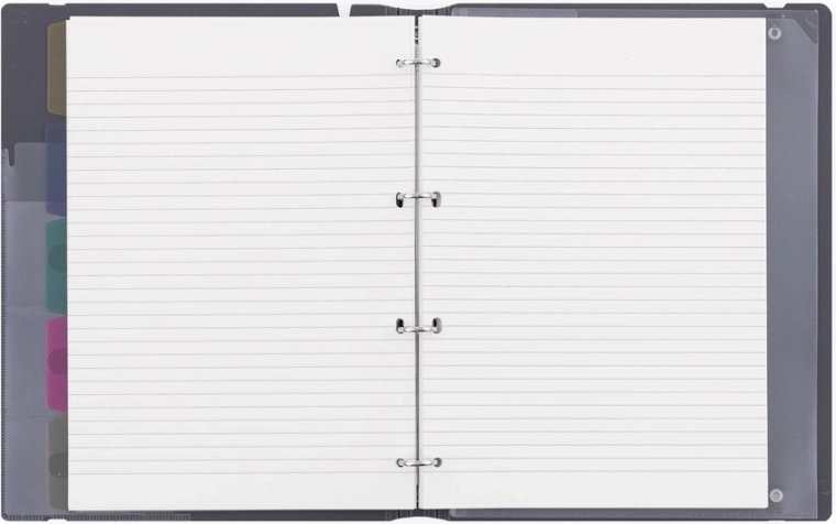 Four-ring mechanism for easy organization