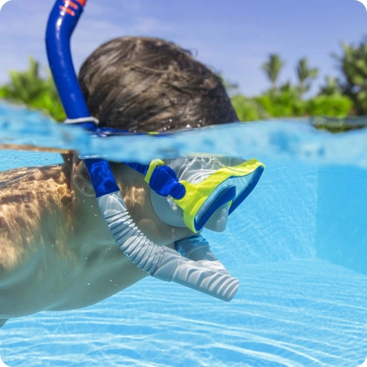 Ergonoomiline snorkel veekaitsega