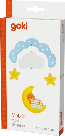 Wooden hanging crib mobile bear - 1 piece