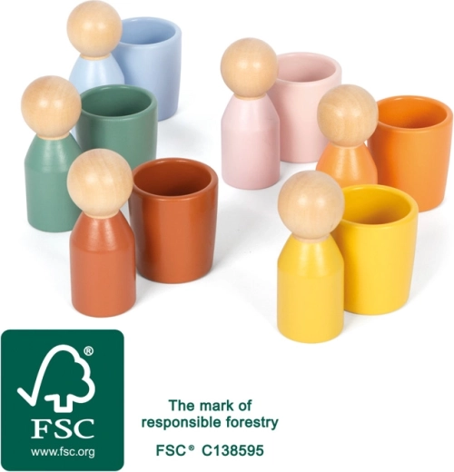 Montessori sortimistopsid puidust figuuridega small foot