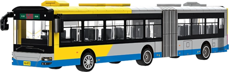 Realistic articulated city bus
