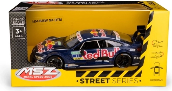 MSZ BMW M4 DTM Red Bull mõõtkavas 1:24, sinine