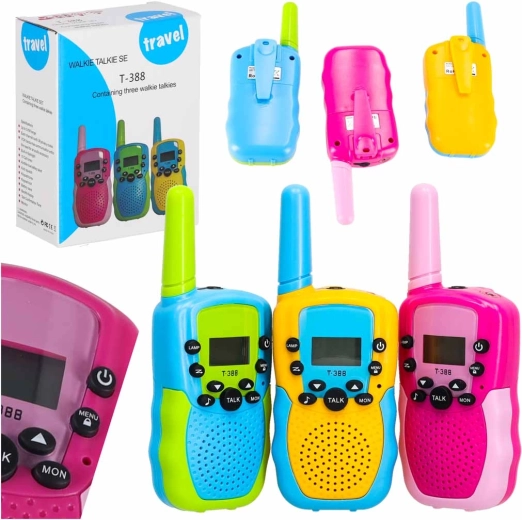 Laste walkie-talkied – 3 tk komplekt