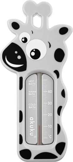Akuku baby bath thermometer giraffe grey