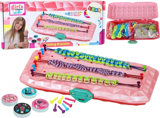 Bracelet-Making Set in a Pink Case