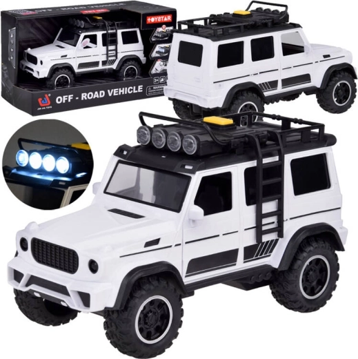 Maastikuauto OFF-ROAD helide ja tuledega, kummirehvid
