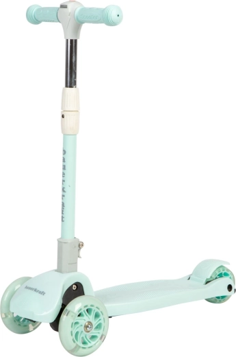 Mint folding three-wheel balancing kids’ scooter with LED wheels