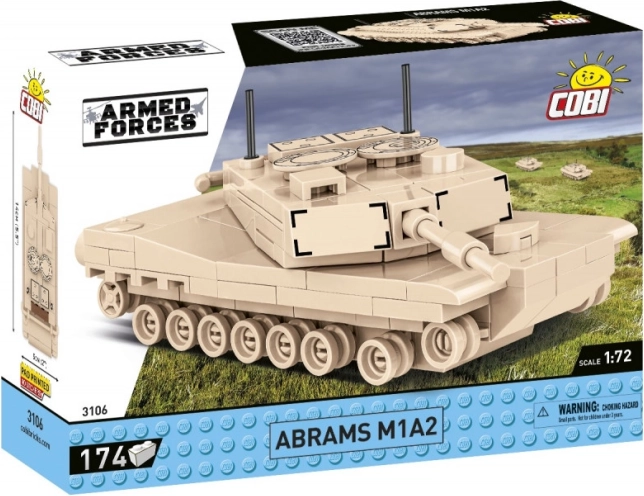 COBI Abrams M1A2 – tanki ehituskomplekt 1:72 (174 osa)