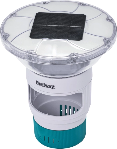 Bestway SolarGlow ujuv basseinikemikaalide dosaator päikese-LED-valgustiga