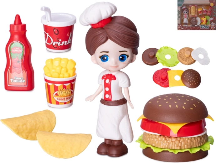 Chef Doll 15 cm with Accessories