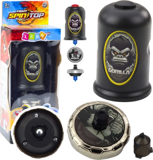 Set Launcher with Flying Disc Gorilla Black