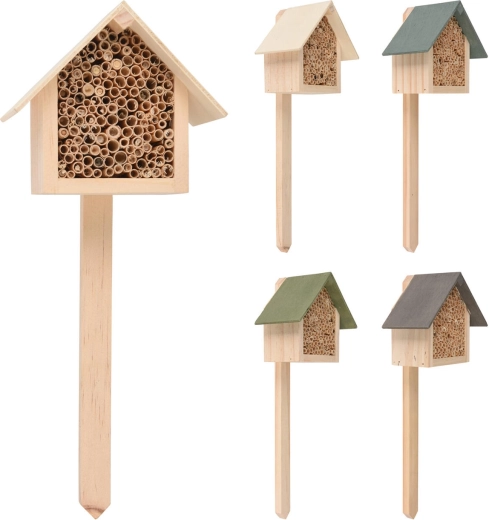 Puidust putukahotell vardaga 29 cm, värvisegu 11,5 × 10 × 6,5 cm