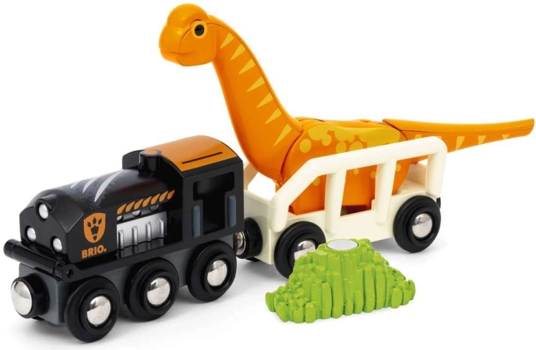 Dinosaur adventure on the tracks