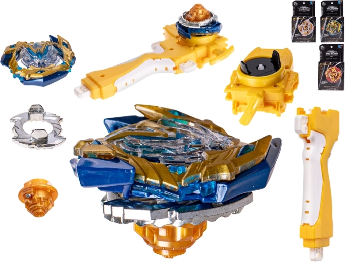 TopGyro spinner käivitusseadmega Beyblade’i stiilis