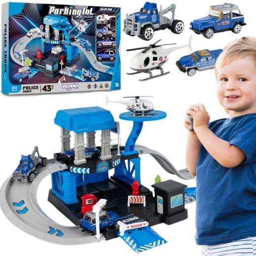 Woopie police garage and parking lot, precinct, 43 pieces