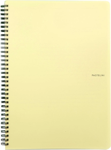 Spiraalplokk A4 PASTELINI pastelne kollane