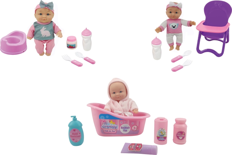 Nukk tarvikutega 19 cm – 1 tk