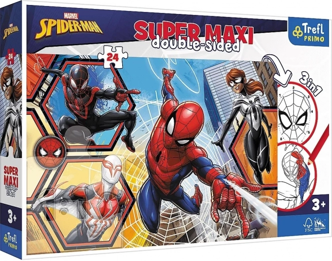 Kahepoolne pusle Spider-Man Super Maxi 24 tükki