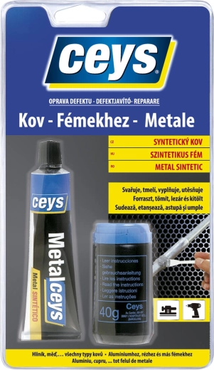 Metalltäitega kitt 40 ml + 40 g CEYS