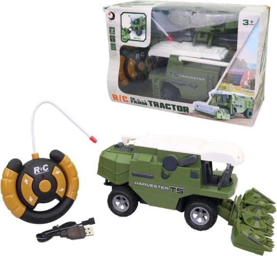 Remote-Controlled Combine Harvester 31 × 13 × 21 cm