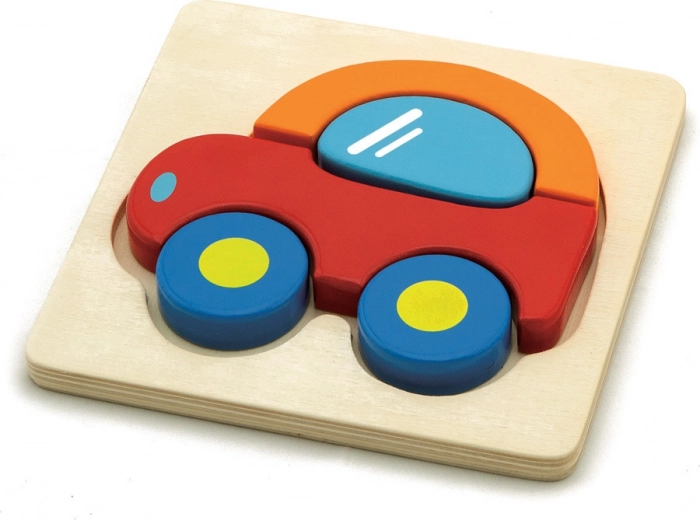 Wooden car puzzle