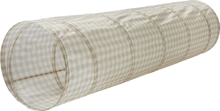 3 sprouts laste mängutunnel recycled gingham beige - 1 tk