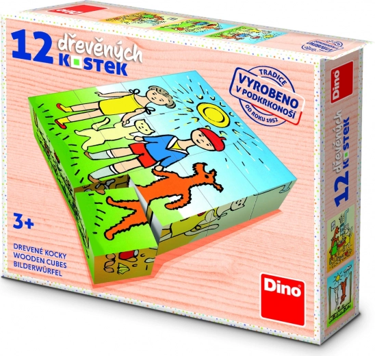Wooden Blocks Doggie and Kitty – 12 blocks
